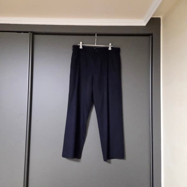 [1] 우드비 울 캐시미어 팬츠 네이비 / 슬랙스 트라우저 포터리 코모리