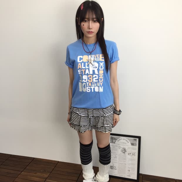 Converse Light Blue Short Sleeve Tee