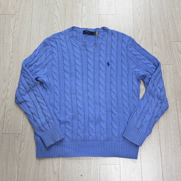 폴로 케이블니트 미드나잇블루(M)