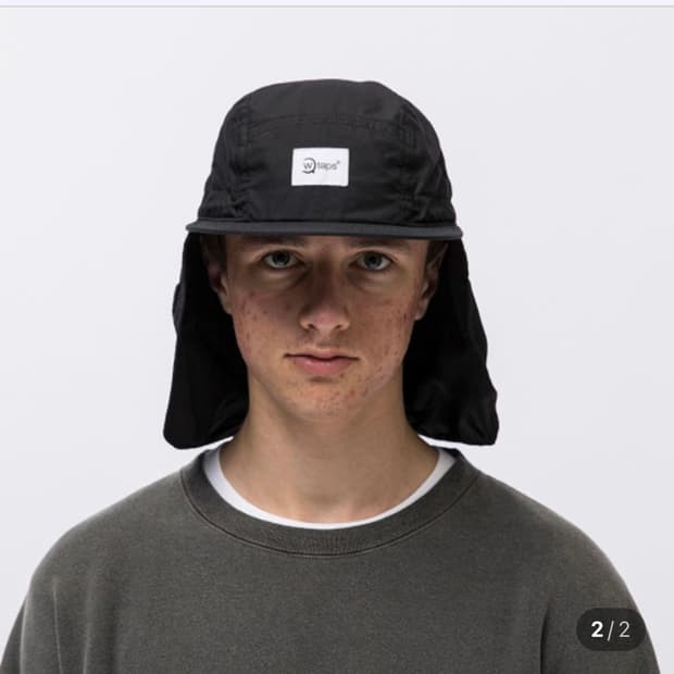 WTAPS 블랙 선쉐이드 캡