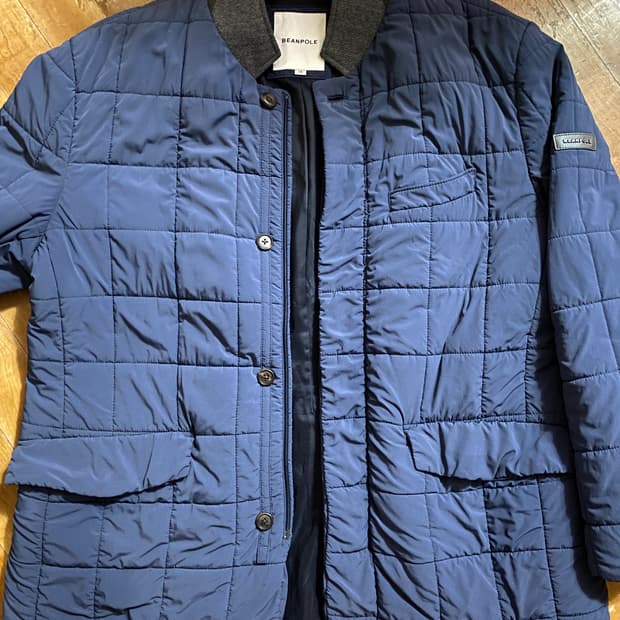 빈폴 남성 네이비 퀼팅 자켓 115 (110추천)