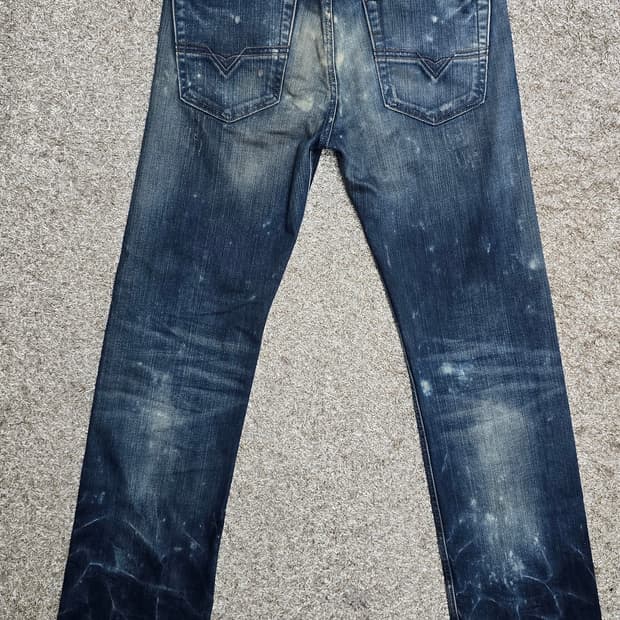 디젤 Diesel OOSWW Stretch Distressed Denim