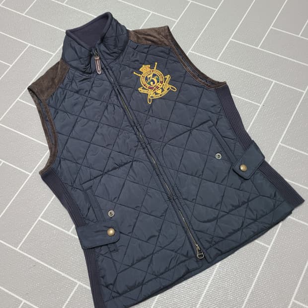 랄프로렌 스포츠 컨트리 라이더스 앤 자키 클럽 퀄팅 베스트 M