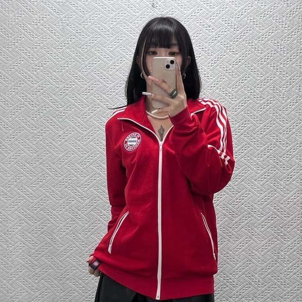 아디다스 올드스쿨 FC 바이에른 뮌헨 축구 져지 집업 100 C13443