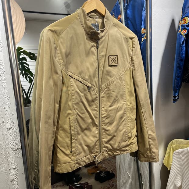 아르마니 익스체인지 코튼 싱글라이더 자켓 