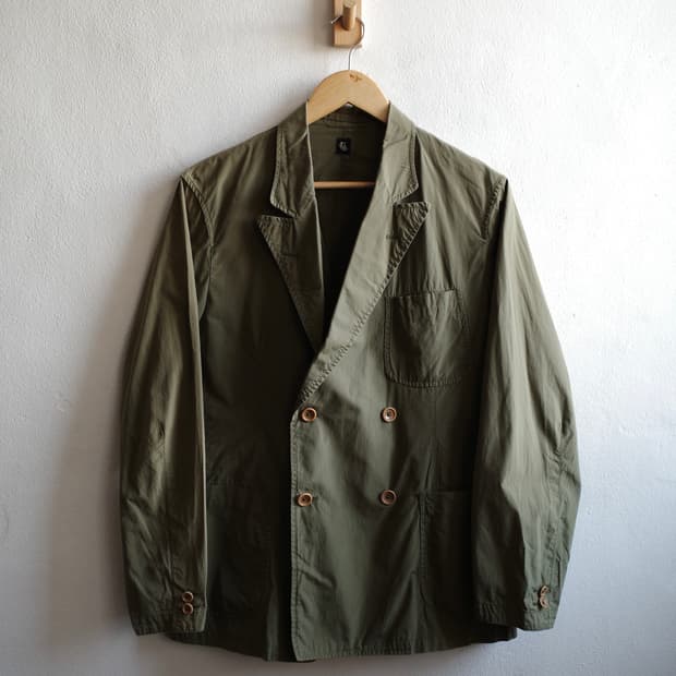 캡틴선샤인 필드 랩 더블 브레스티드 자켓