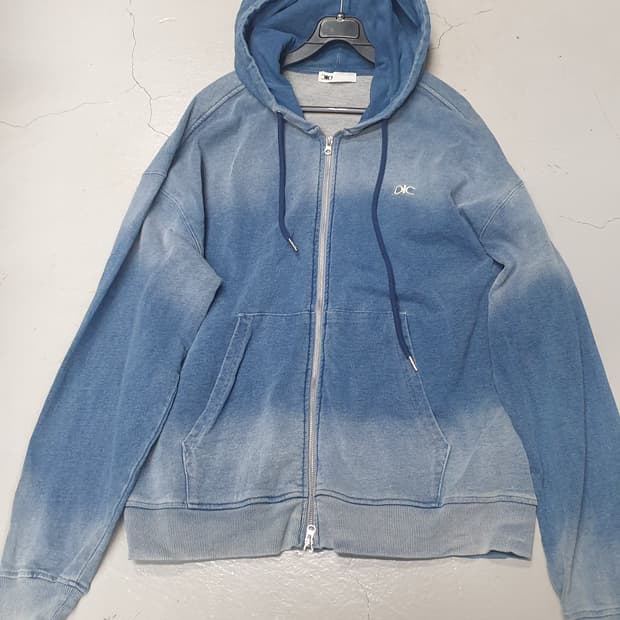 오아이오아이 데님 스웻후드집업 XL