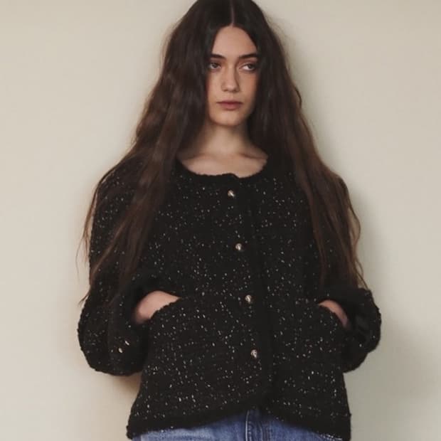 아우어솔티 클래식 트위드 자켓