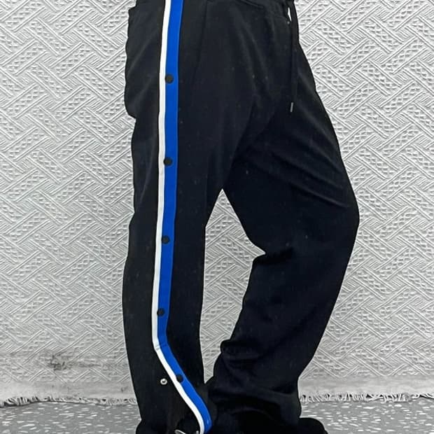오니츠카 타이거 빈티지 스트릿 펑크 사이드버튼 트랙팬츠 XL C13204