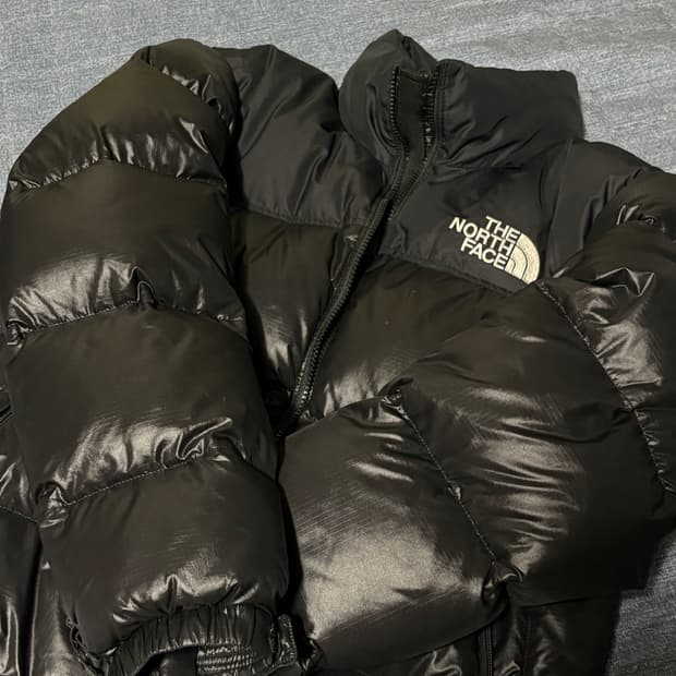 노스페이스 눕시 1996 리얼 블랙 m 패딩 숏패딩