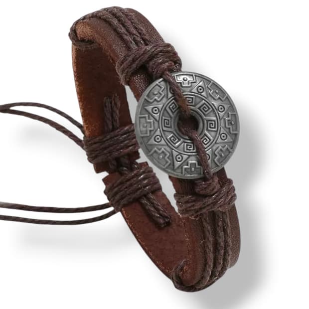 Vintage indian st leather 팔찌