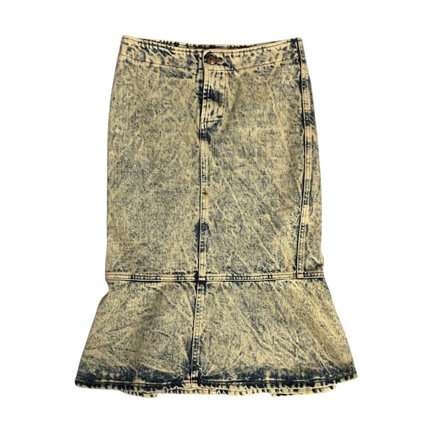 [Just Cavalli] 저스트카발리 워싱 머메이드 데님스커트