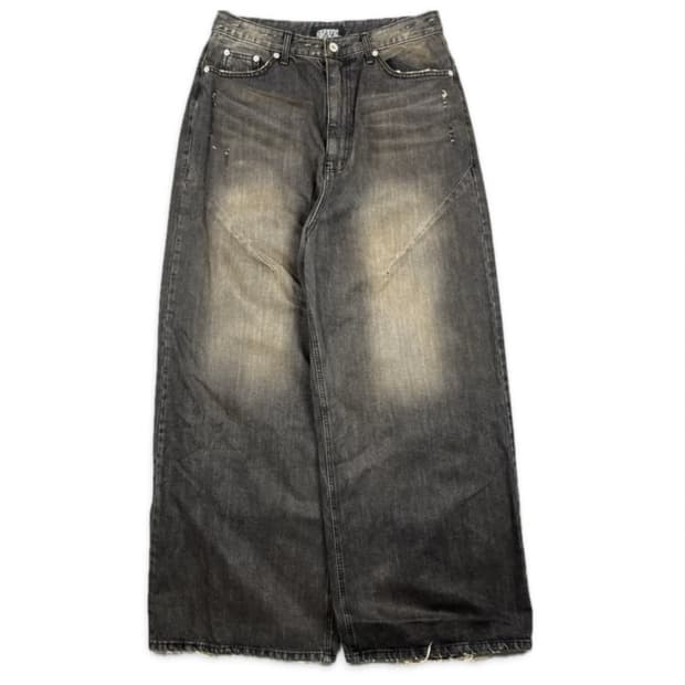 선데이오프클럽 디스트로이드 블랙 데님