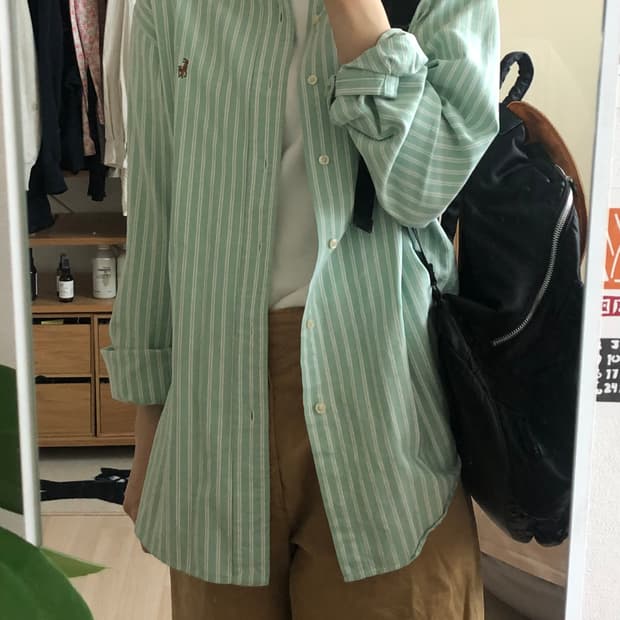 vintage polo mint shirt 🍵