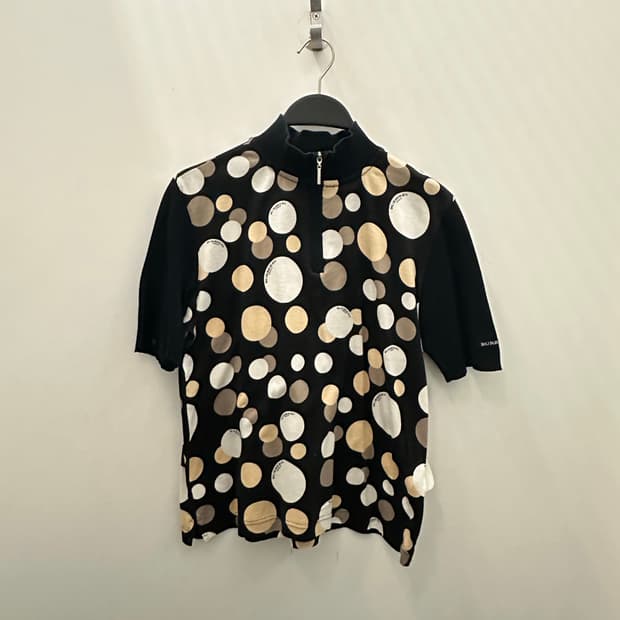 BURBERRY 버버리 도트 블랙 반집업