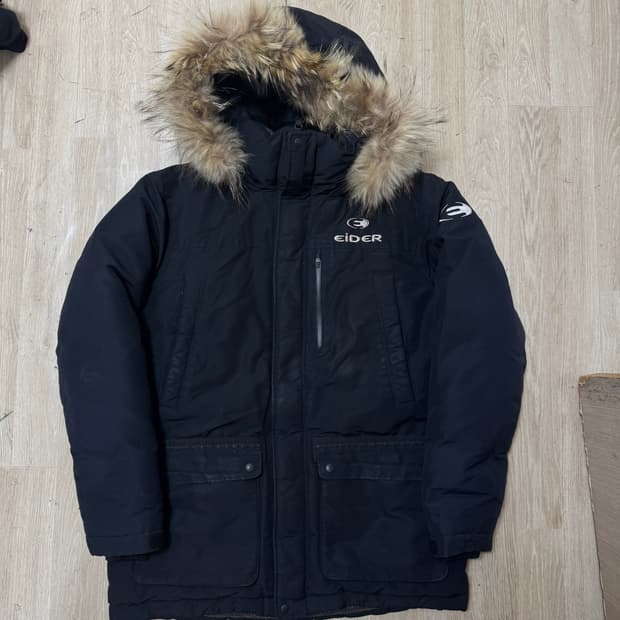 아이더 라쿤퍼 후드 덕다운 패딩 L/100 