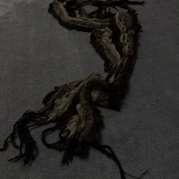 Vintage grunge punk mood scarf