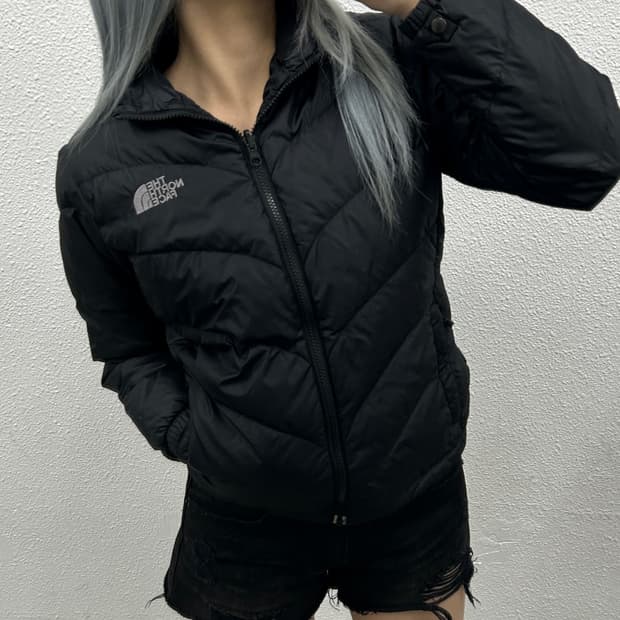 노스페이스 블랙 경량 패딩 85 ( 여성용 )