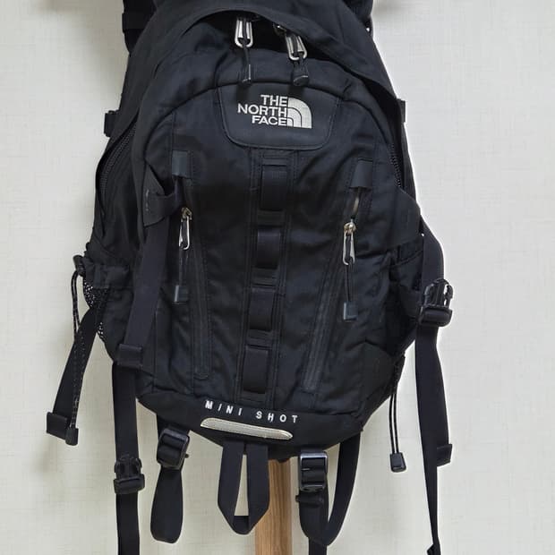 노스페이스 미니샷 블랙 백팩