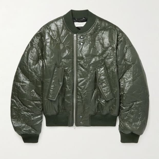 [M]드리스 반 노튼 크링클 봄버 자켓