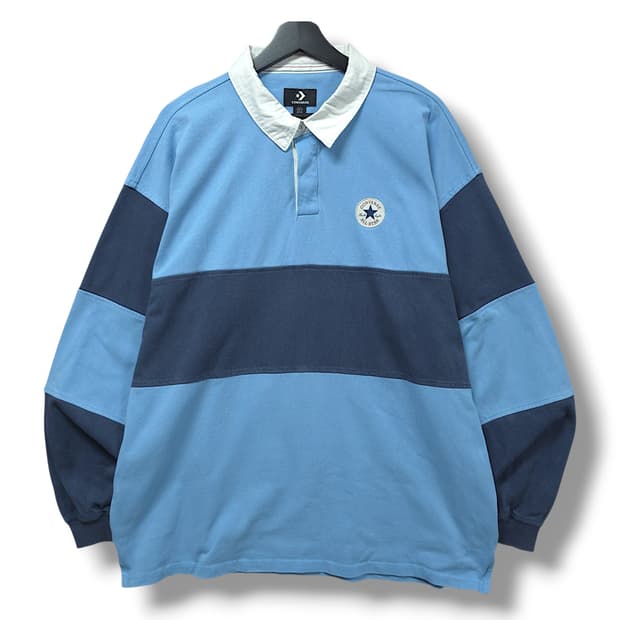 [XL] 컨버스 올스타 컬러블록 럭비 긴팔티셔츠