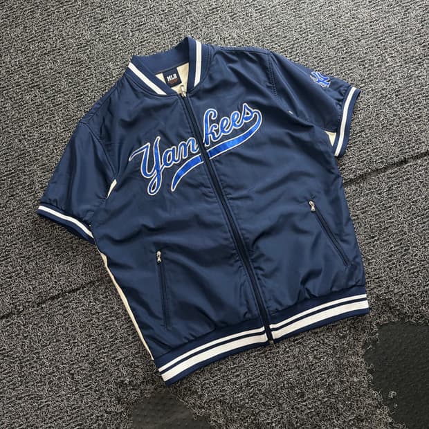 MLB 뉴욕 양키스 빅로고 나일론 반팔 자켓 4946