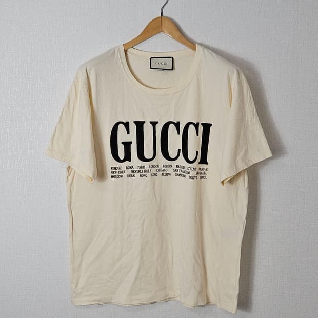 구찌 GUCCI 시티 반팔 티셔츠 XL (정품)