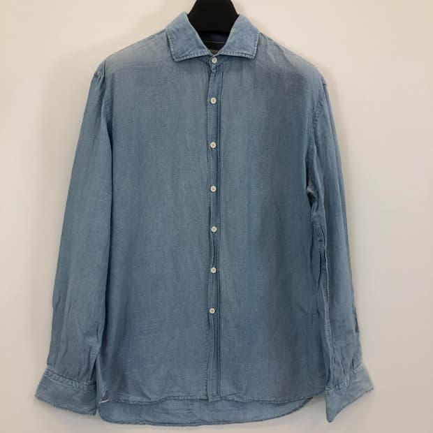 BOGGI 밀라노 린넨 샴브레이셔츠 XL