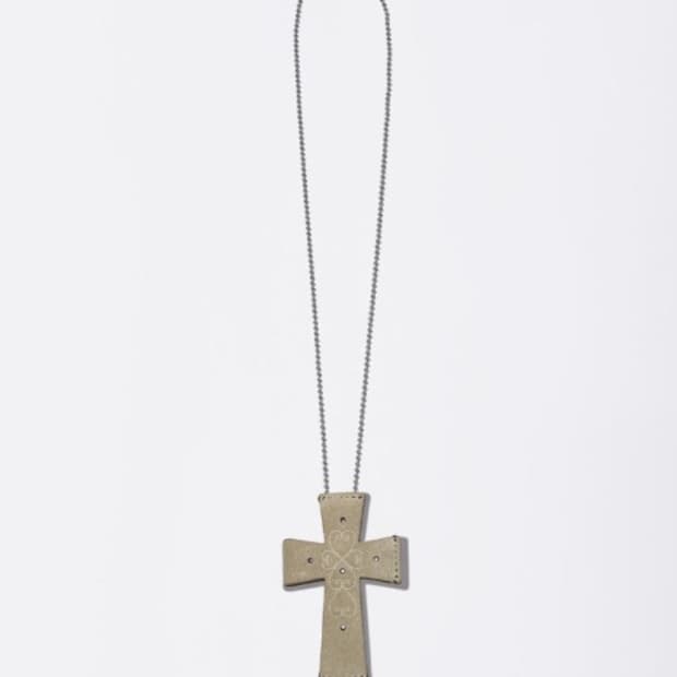 스컬프터 Cross Suede Strap Wallet Raw
