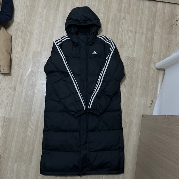아디다스 남성 덕다운 후드 롱패딩 XL/105