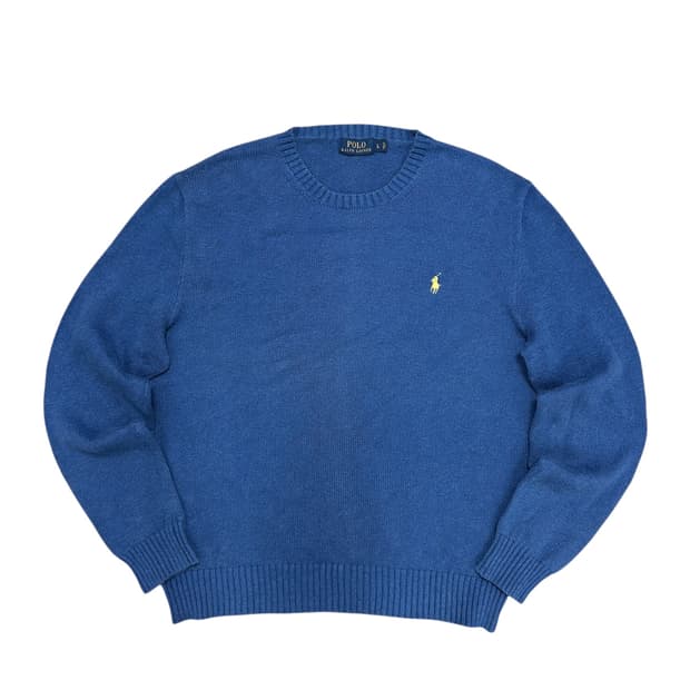 폴로 코튼 블루 니트(L)