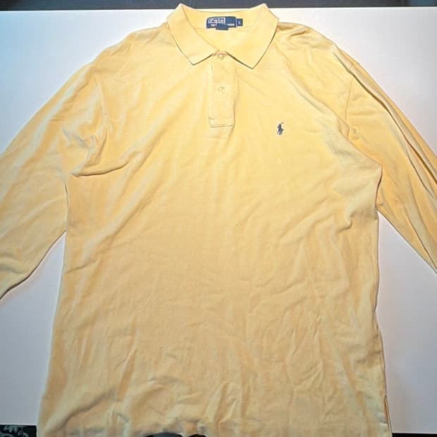 폴로 랄프로렌 긴팔 카라티 옐로 남성 XL