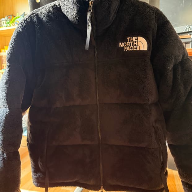 (W) 노스페이스 벌사 벨루어 눕시 자켓 블랙