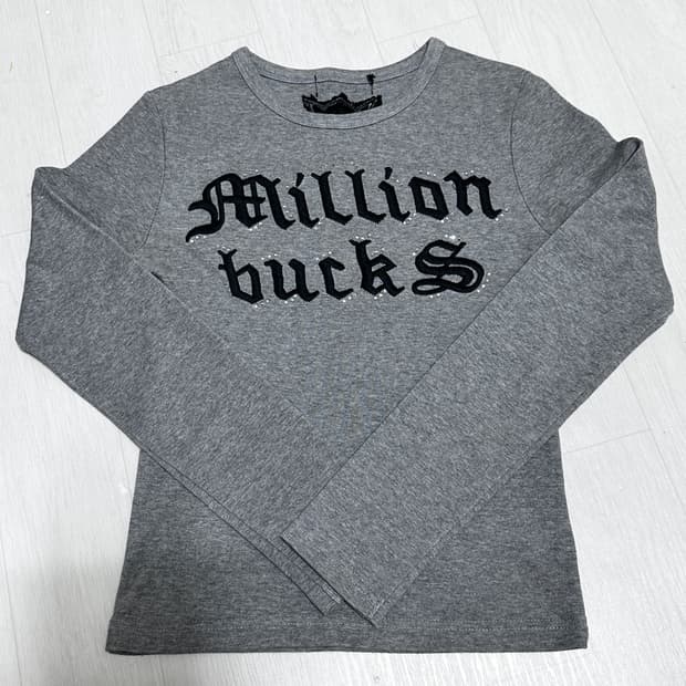 세실맥비 그레이 빈티지 y2k 롱슬리브