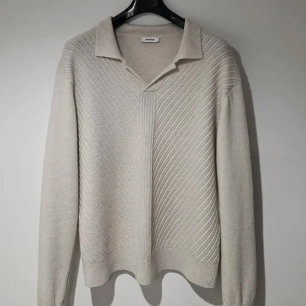 산드로 남성 카라넥 울니트 L 100 105 (sandro)