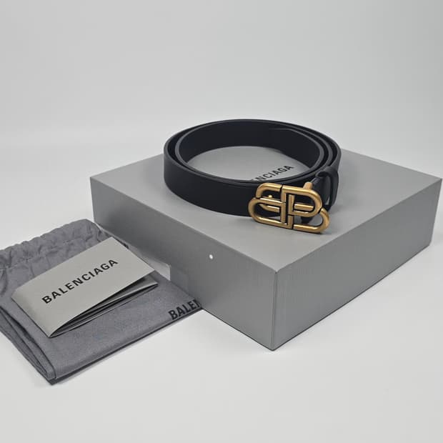 발렌시아가 BB 로고 벨트 ( 90 )