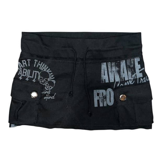 GHOST of HARLEM 고스트오브할렘 밴딩 카고 스커트 펑크y2k