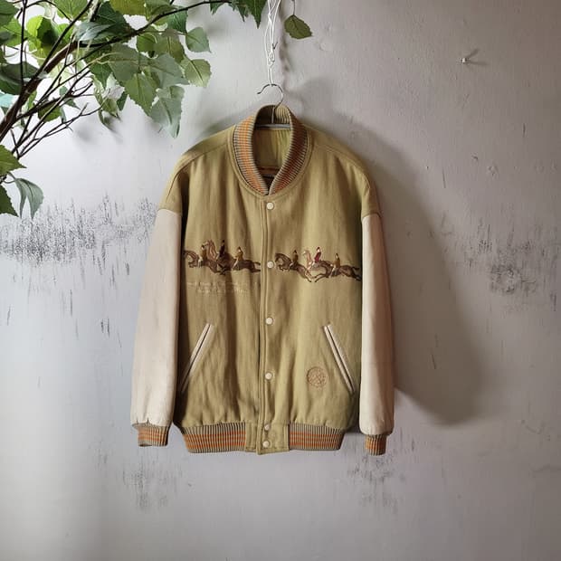 90s 페이튼 플레이스 바시티 자켓 (L)