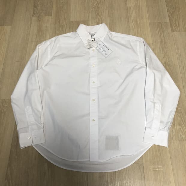 (S) 새상품 헤리티지 플로스 HFC 크레스트 타입라이터 셔츠 화이트