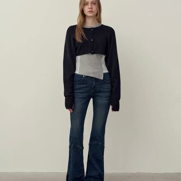 새상품)유즈 데님 부츠컷 바지