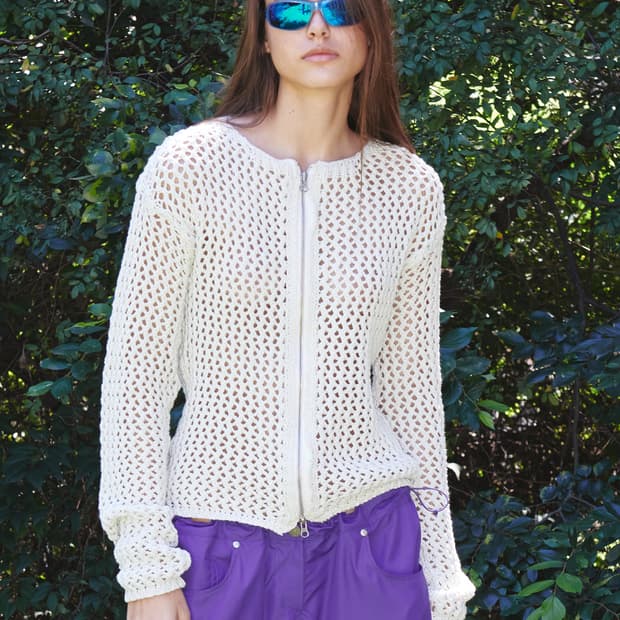 Open yy 크로셰 집업