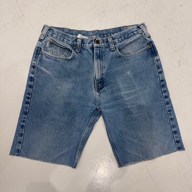 칼하트 컷오프 데님 쇼츠 36