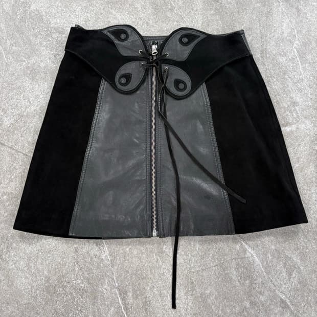 Vintage Leather Skirt 