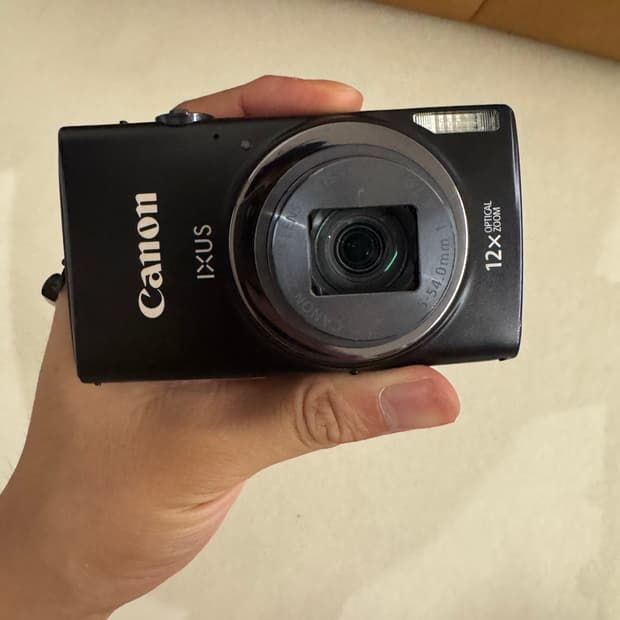 희귀&켄달제너 canon 캐논 IXUS 265 HS 블랙 디지털 카메라