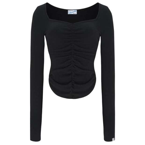 플리즈노팔로우 달린탑 블랙