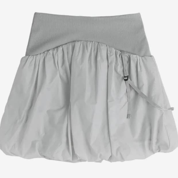 24FW 오호스 리버시블 패디드 스커트 그레이 1