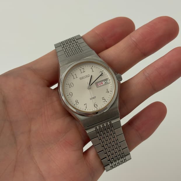 1990s Spirit Arabic Dial Silver Quartz