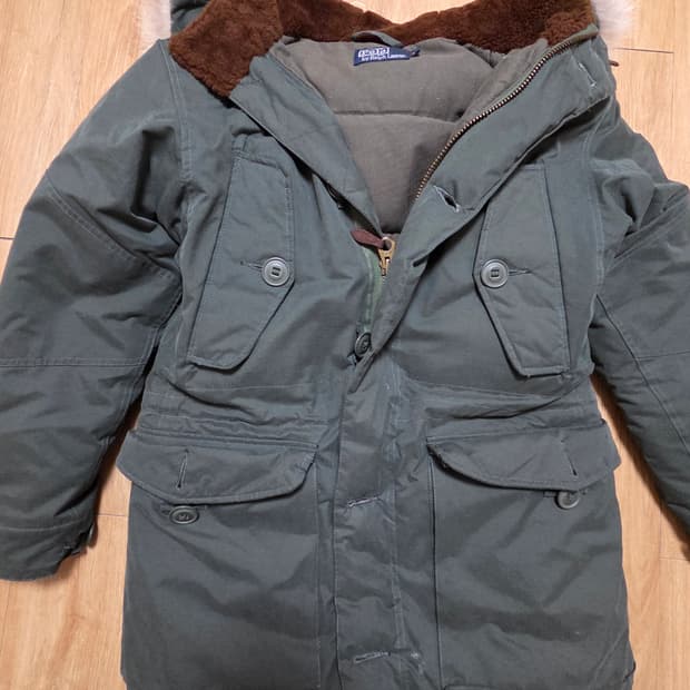 폴로랄프로렌 밀리터리 덕 다운 야상 점퍼 파카