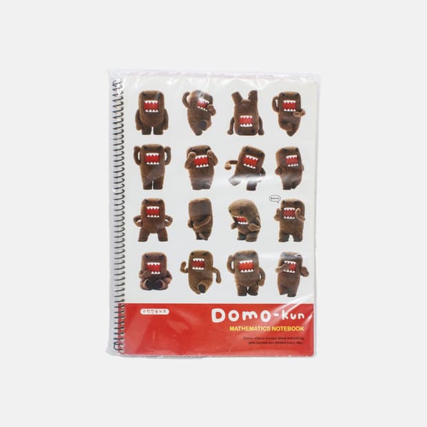 도모군 고전 문구 스프링 노트 빨강