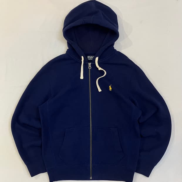 폴로 랄프로렌 와플 써멀 후드집업 네이비